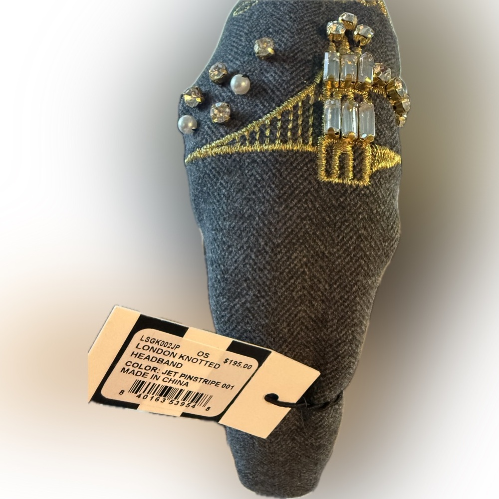 Lele Sadoughi, NWTs Embroidered Embellished London Headband - Picture 5 of 5